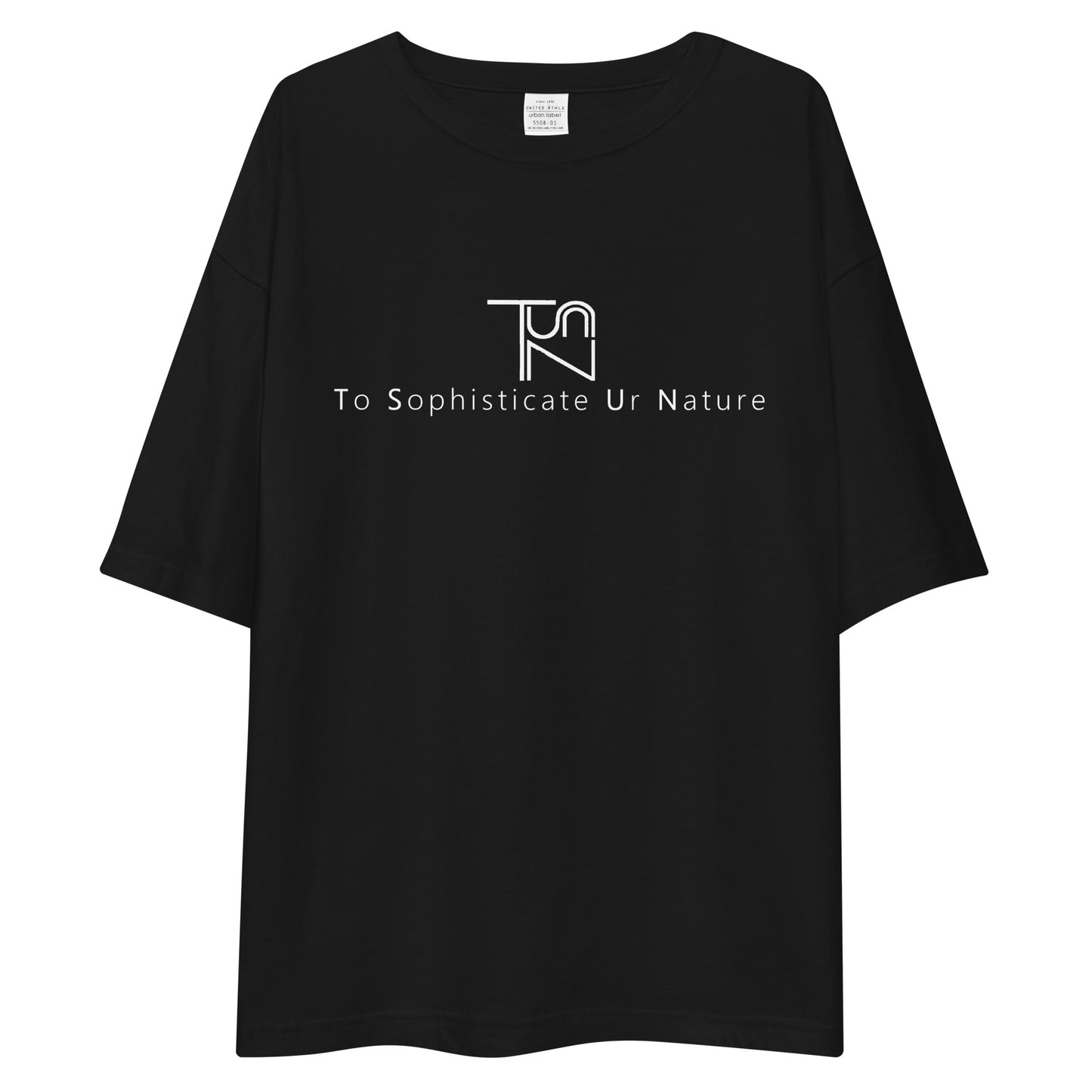 To Sophisticate Ur Nature オーバーサイズTシャツ 白ロゴ