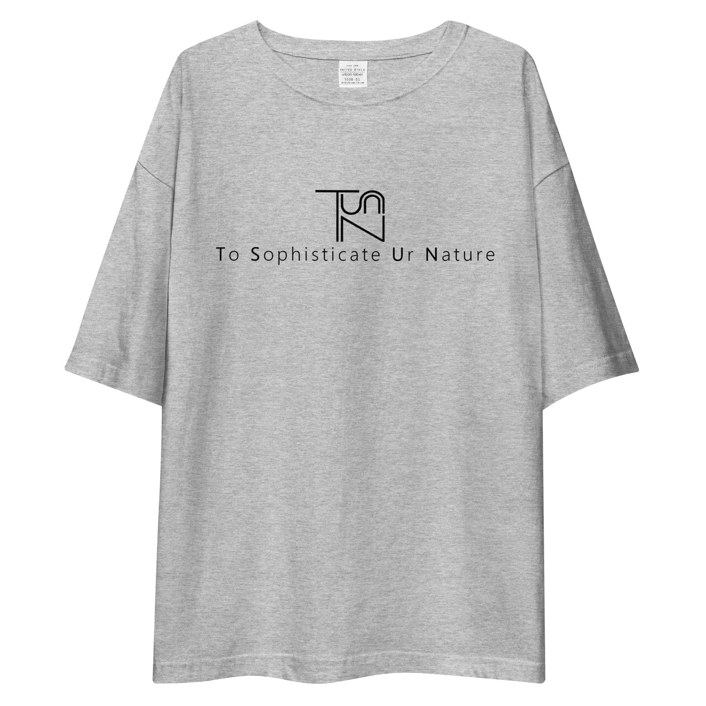 To Sophisticate Ur Nature オーバーサイズTシャツ 黒ロゴ