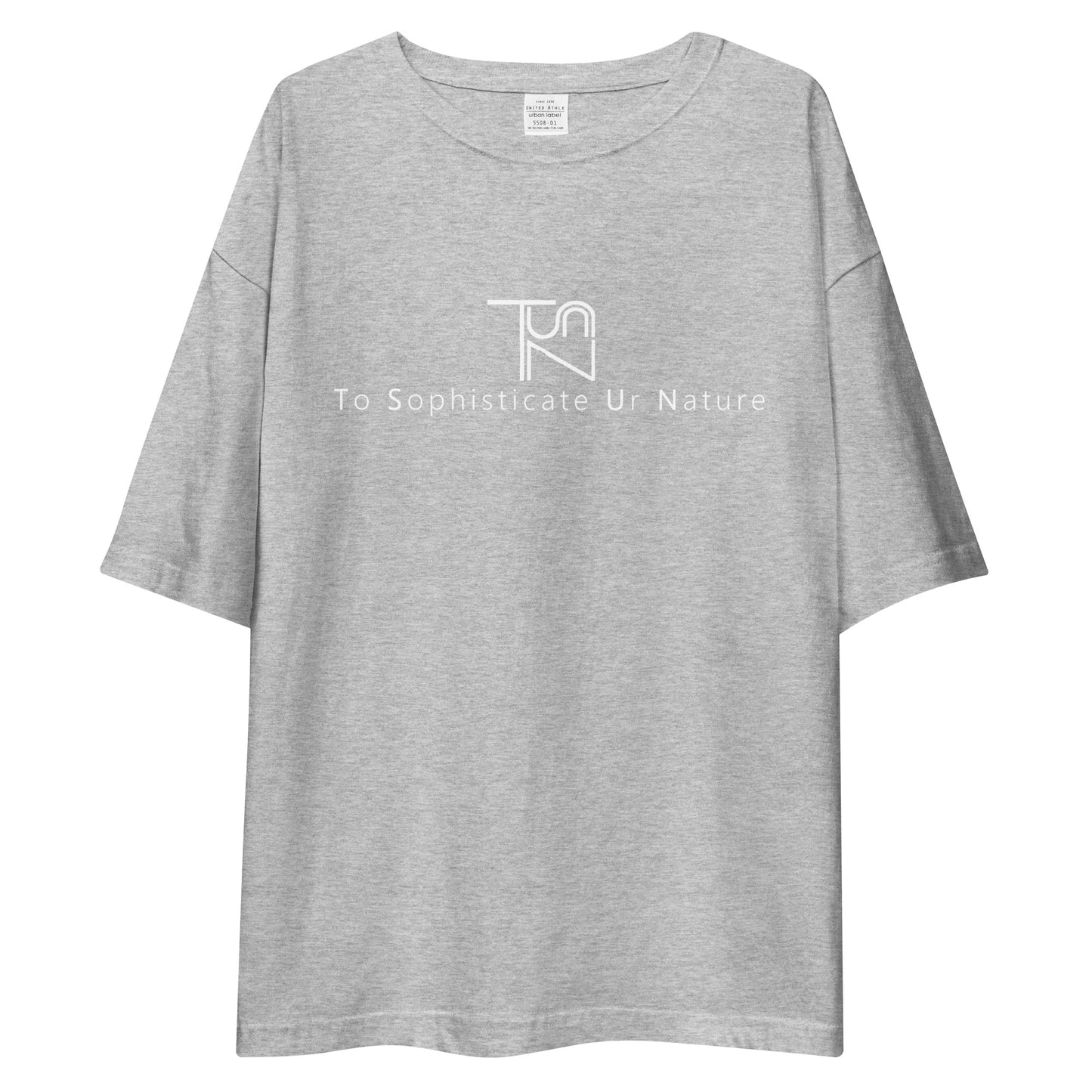 To Sophisticate Ur Nature オーバーサイズTシャツ 白ロゴ