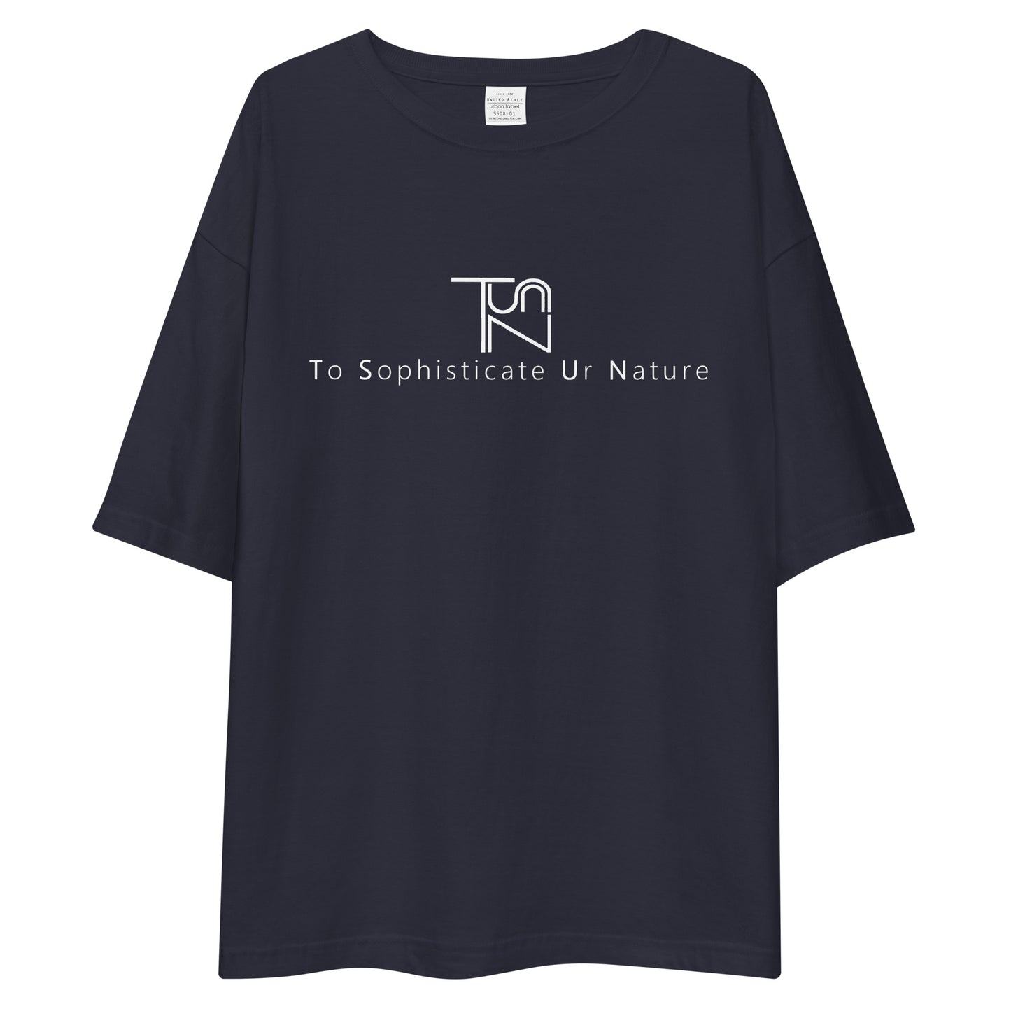 To Sophisticate Ur Nature オーバーサイズTシャツ 白ロゴ