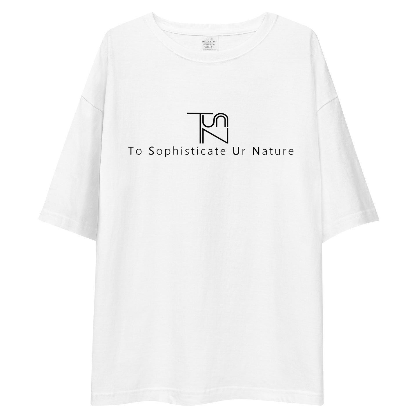 To Sophisticate Ur Nature オーバーサイズTシャツ 黒ロゴ